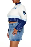 Plus Flaming Heart Moto Jacket