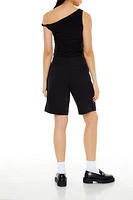 High-Rise Bermuda Trouser Shorts