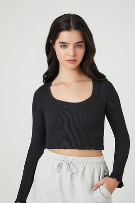 Ribbed Knit Crop Top