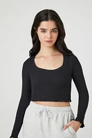 Ribbed Knit Crop Top