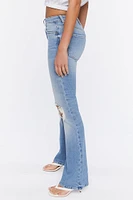 Hemp 10% Distressed Flare Jeans