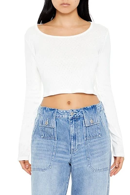 Pointelle Crop Top