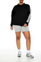 Plus Striped-Trim Pullover