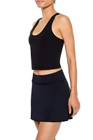 Active Cropped Racerback Tank Top