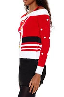 Santa Open-Shoulder Sweater