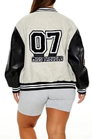 Plus Miss Trouble Letterman Jacket