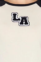 LA Patch Raglan Baby Tee