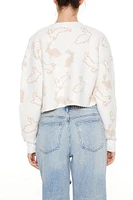 Bunny Cropped Cardigan Sweater