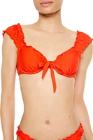 Lettuce-Edge Underwire Bikini Top