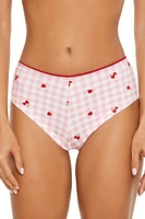 Gingham Strawberry Shortie Panties