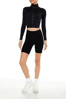 Active High-Rise Biker Shorts