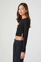 Ribbed Knit Crop Top