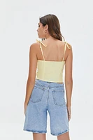 Sweetheart Linen-Blend Cami
