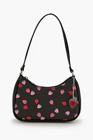 Strawberry Print Shoulder Bag