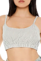 Pinstriped Cropped Cami