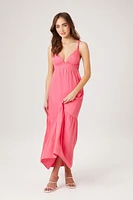 Tiered Cutout Sweetheart Maxi Dress