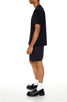 Geo Textured Drawstring Shorts