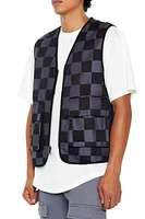 Checkered Cargo Vest