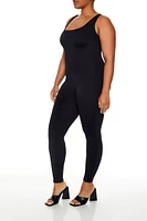 Plus Fitted Tank Jumpsuit