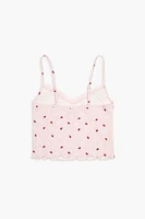 Lace-Trim Ladybug Pajama Cami