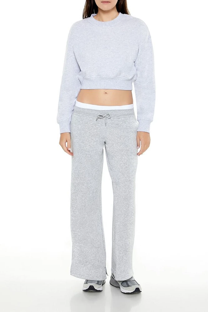 Layered Drawstring Sweatpants