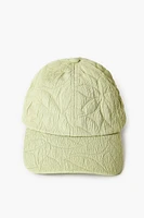 Textured Flower Baseball Hat