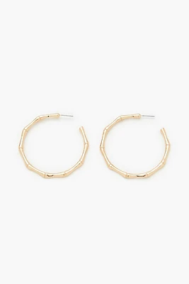 Bamboo Hoop Earrings