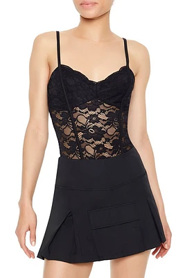 Sheer Lace Cami Bodysuit