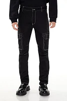 Two-Tone Slim-Fit Cargo Pants