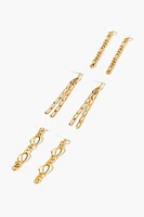 Interlinked Drop Earring Set