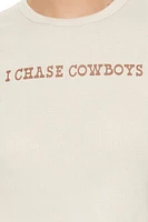 I Chase Cowboys Graphic Baby Tee