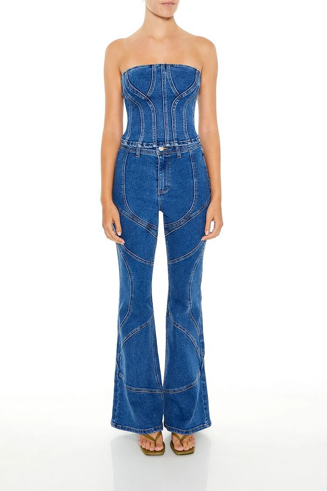 Reworked High-Rise Flare Jeans