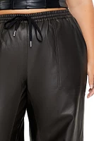 Plus Faux Leather Pants