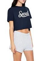 Seoul Graphic Cropped Tee