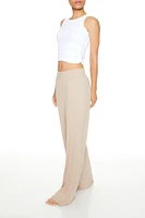 Wide-Leg Pajama Pants