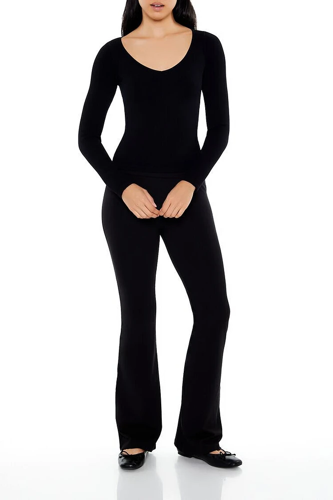 Foldover Flare Leggings