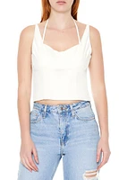 Strappy Combo Cutout Crop Top