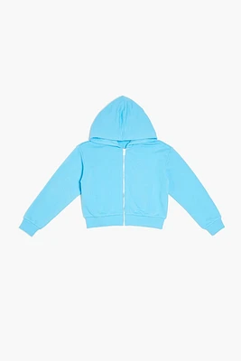 Girls Cotton-Blend Zip-Up Hoodie (Kids)