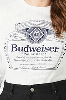 Plus Budweiser Graphic Crop Top