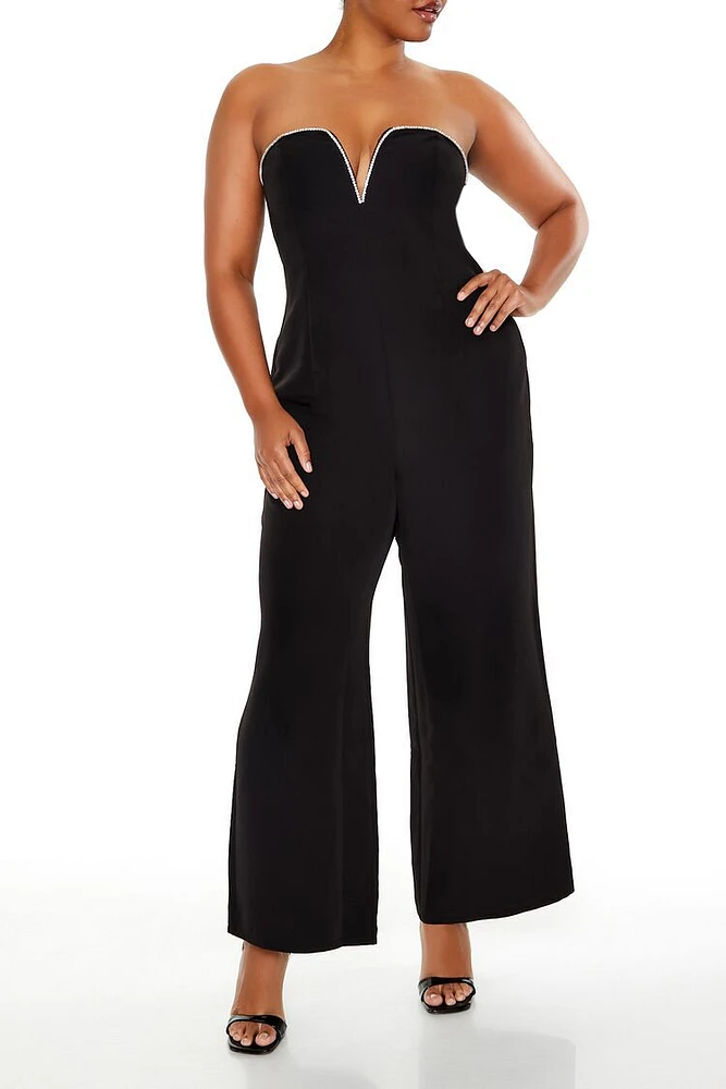 Plus Sweetheart Jumpsuit