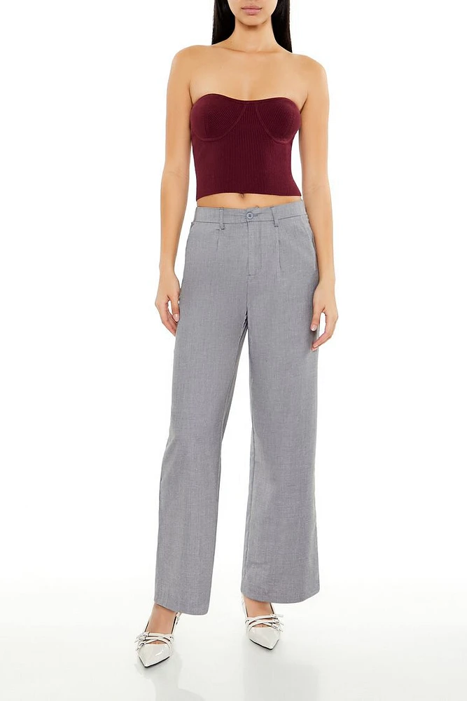 Trouser Mid-Rise Pants