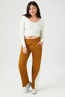 Seamless Ribbed Knit Crop Top