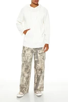 Mid-Rise Acid Wash Pants