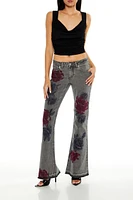 Rose Low-Rise Flare Jeans