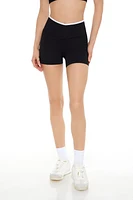 Active Seamless Two-Tone Biker Shorts