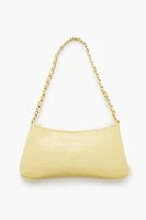 Faux Croc Baguette Bag