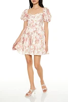 Floral Corset Mini Dress