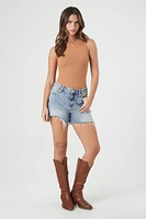 Sweater-Knit Sleeveless Bodysuit