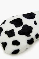 Plush Cow Print Sleep Mask