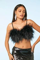 Feather Cropped Cami